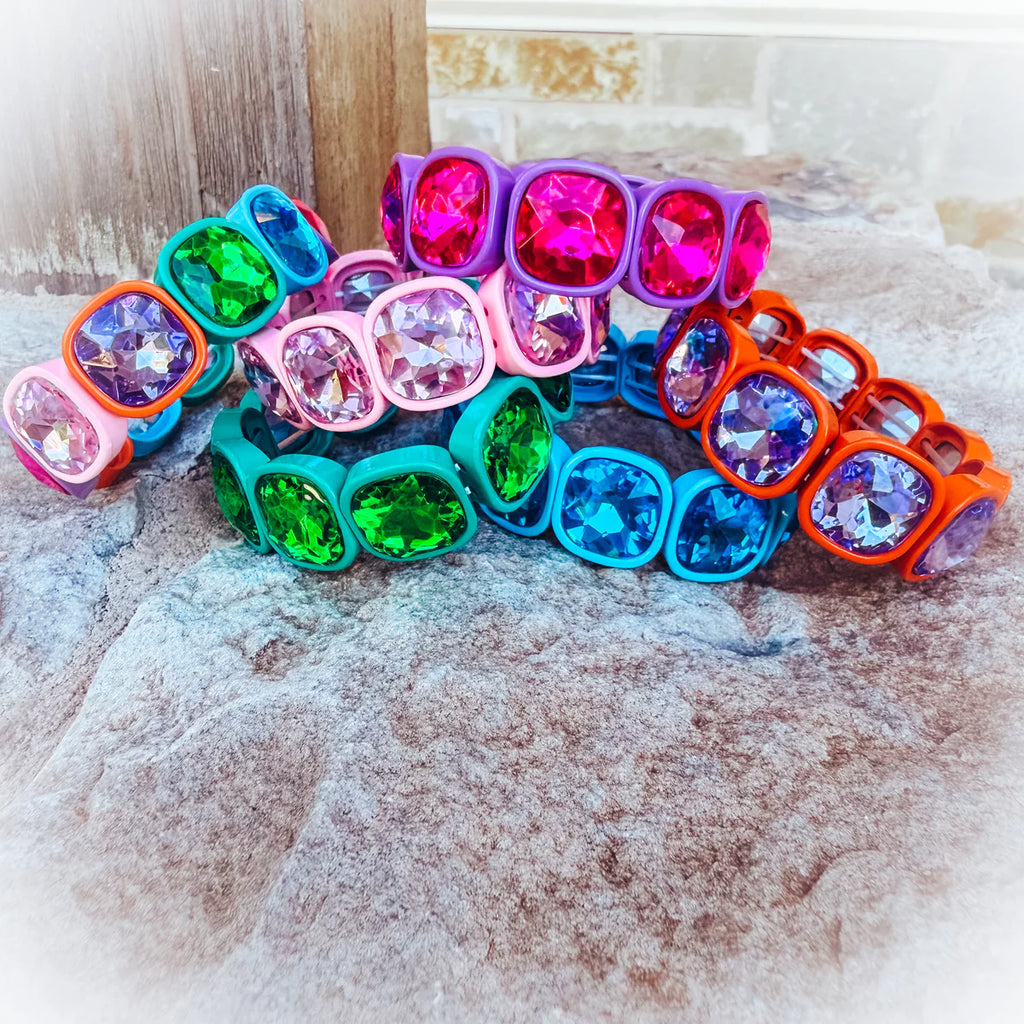 Gem stretch bracelets