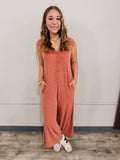 Rust Stripe Romper
