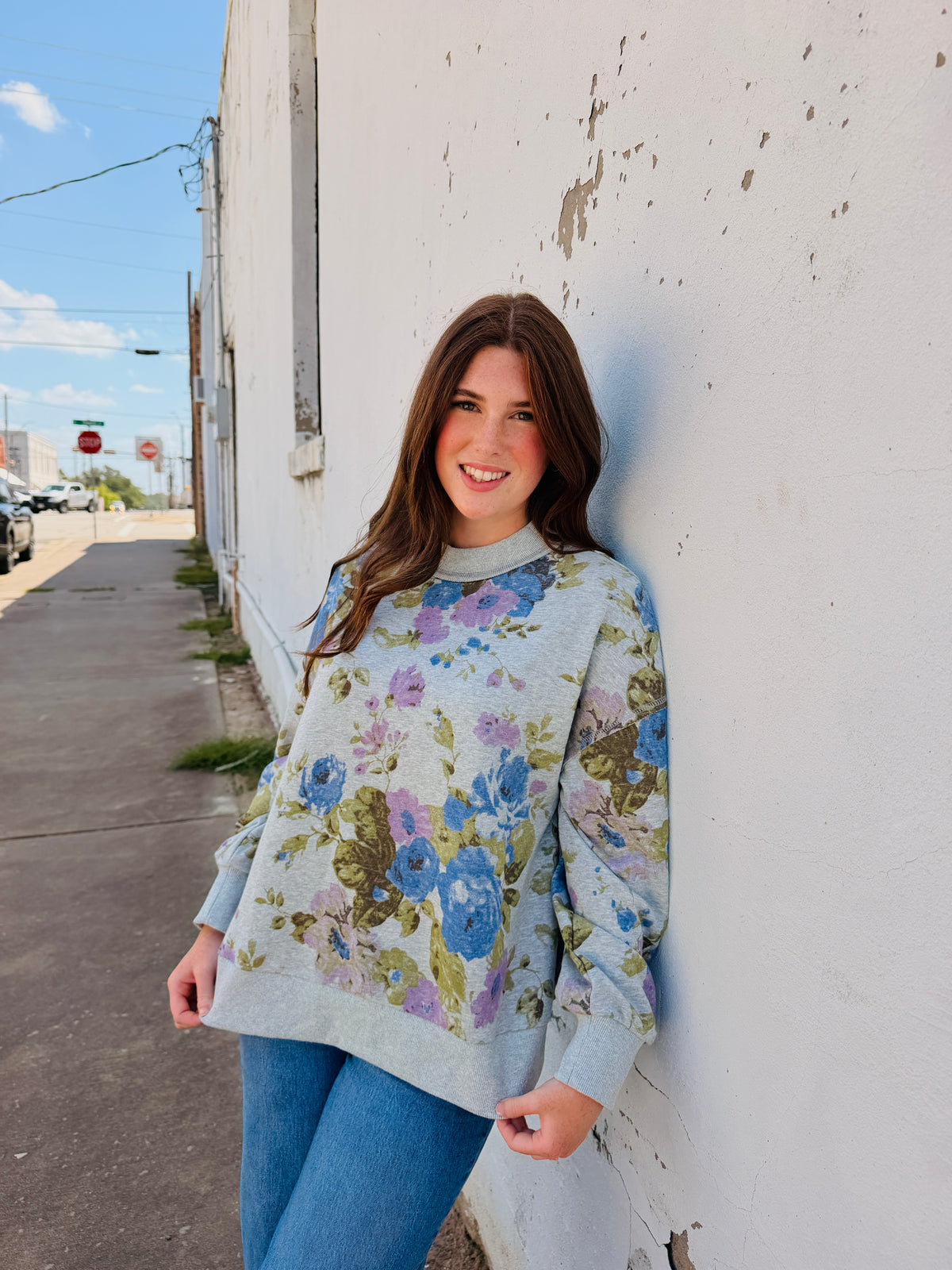 Floral sweatshirt