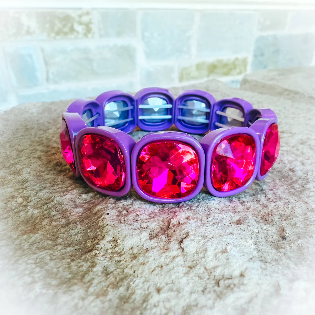 Gem stretch bracelets