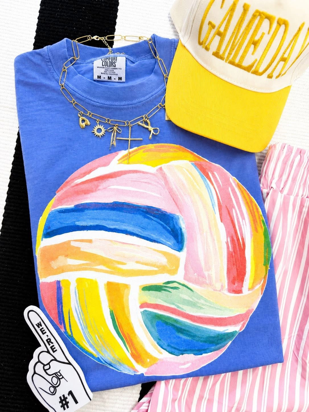 Colorful Volleyball tee