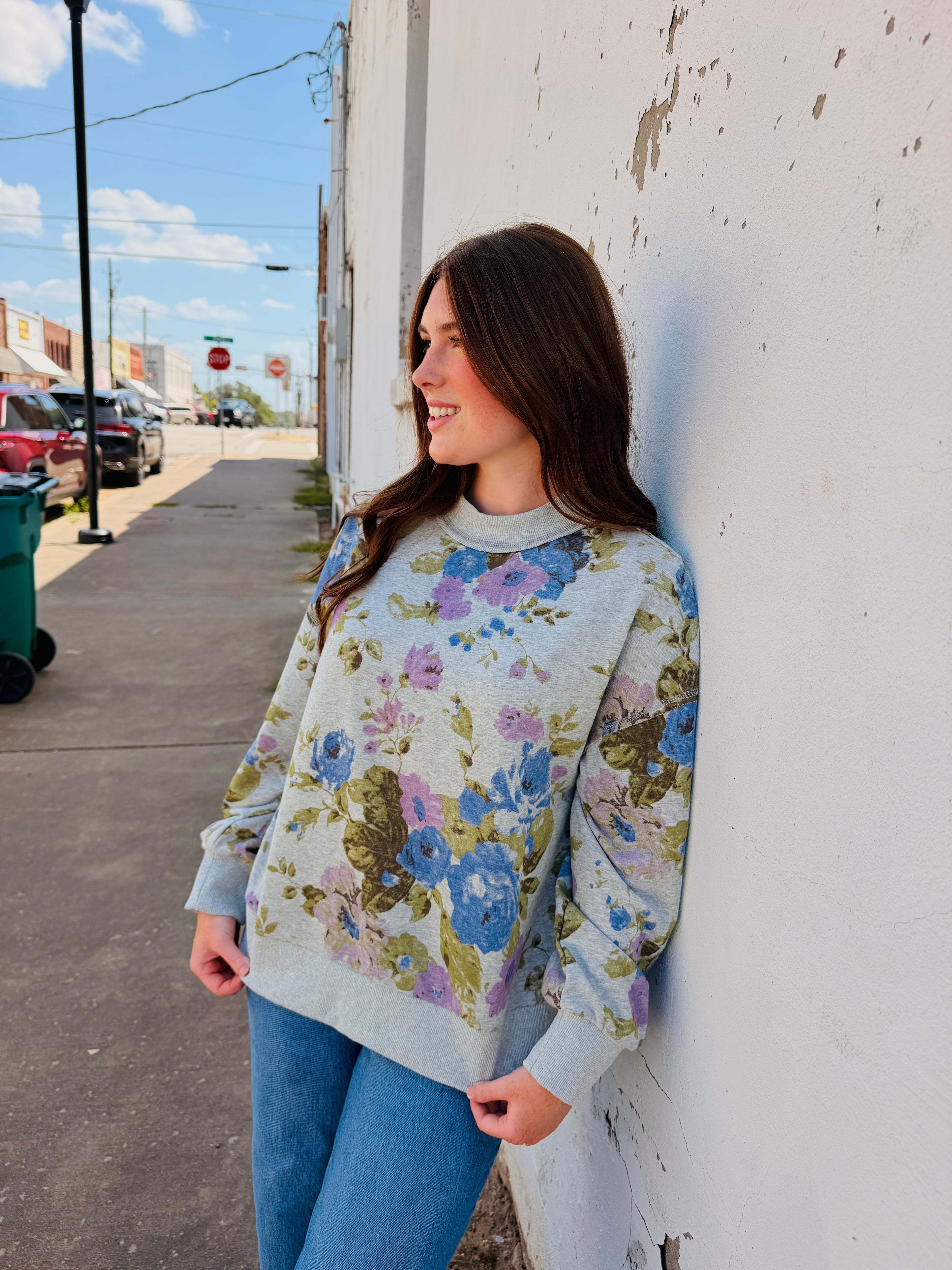 Floral sweatshirt