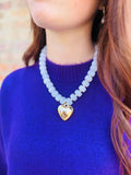 White Gold Heart Necklace