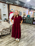 Burgundy Maxi Dress