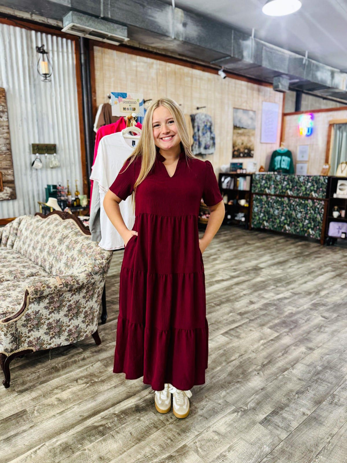Burgundy Maxi Dress