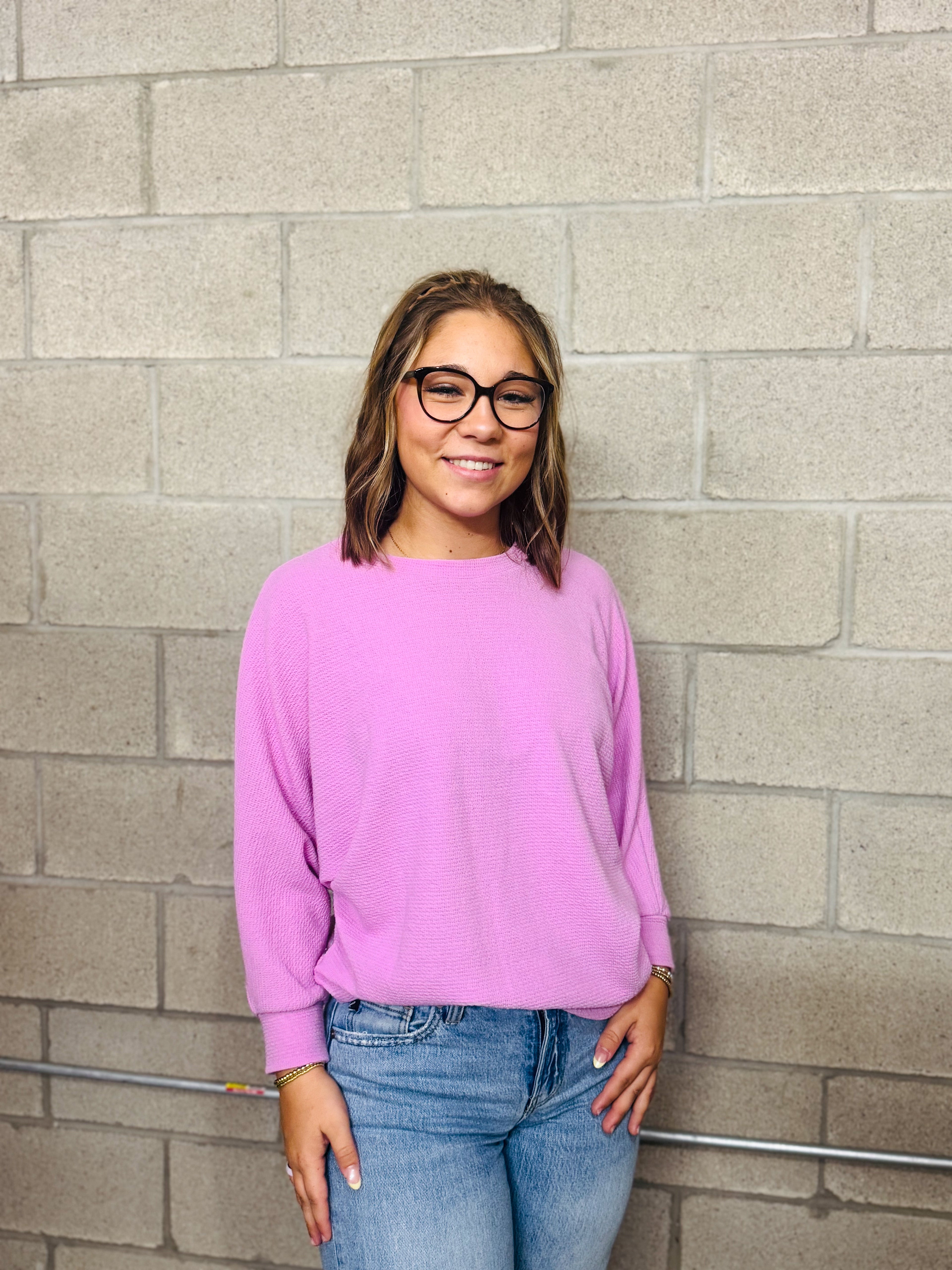 Lilac Long Sleeve Top