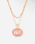 Pink WWJD Necklace Set