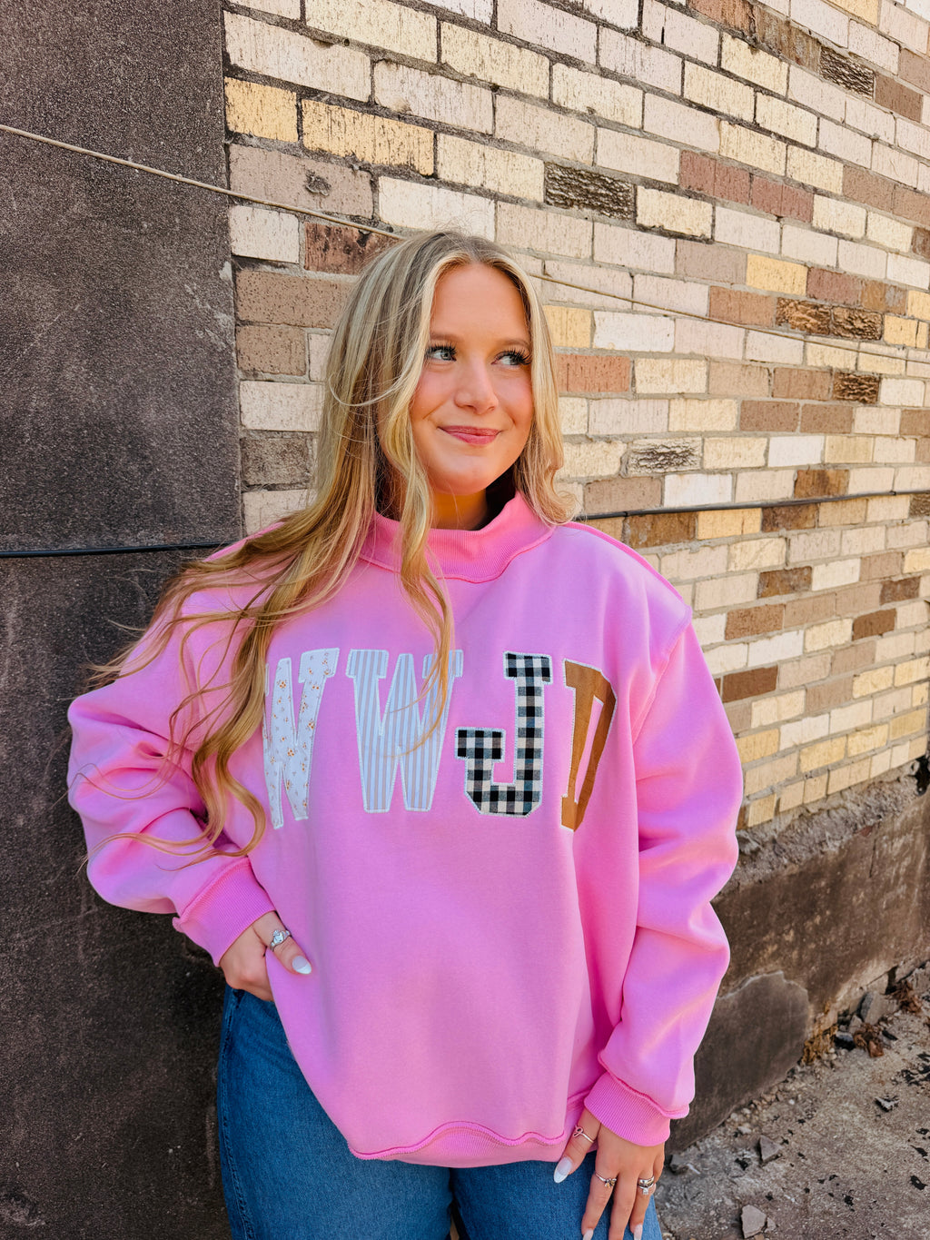 WWJD mockneck