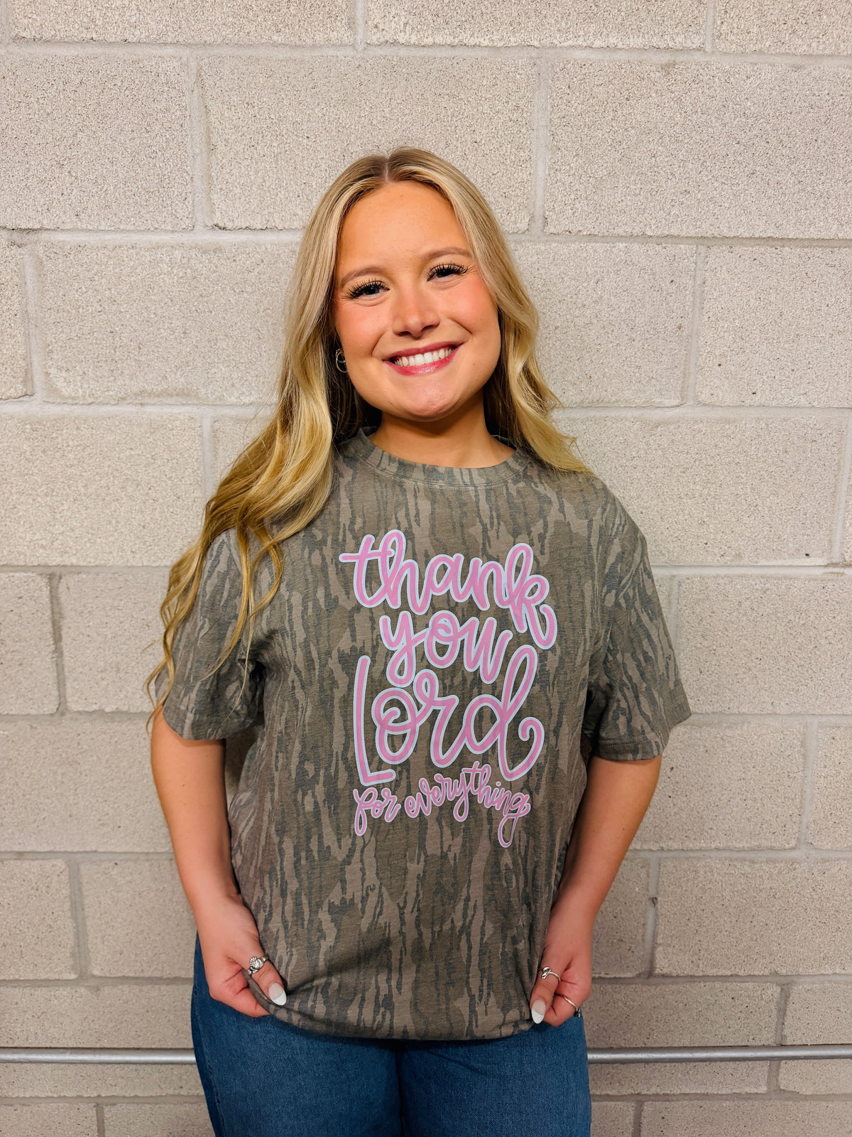 Thank You Lord Camo Tee