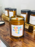 Jesus Loves Me Candle