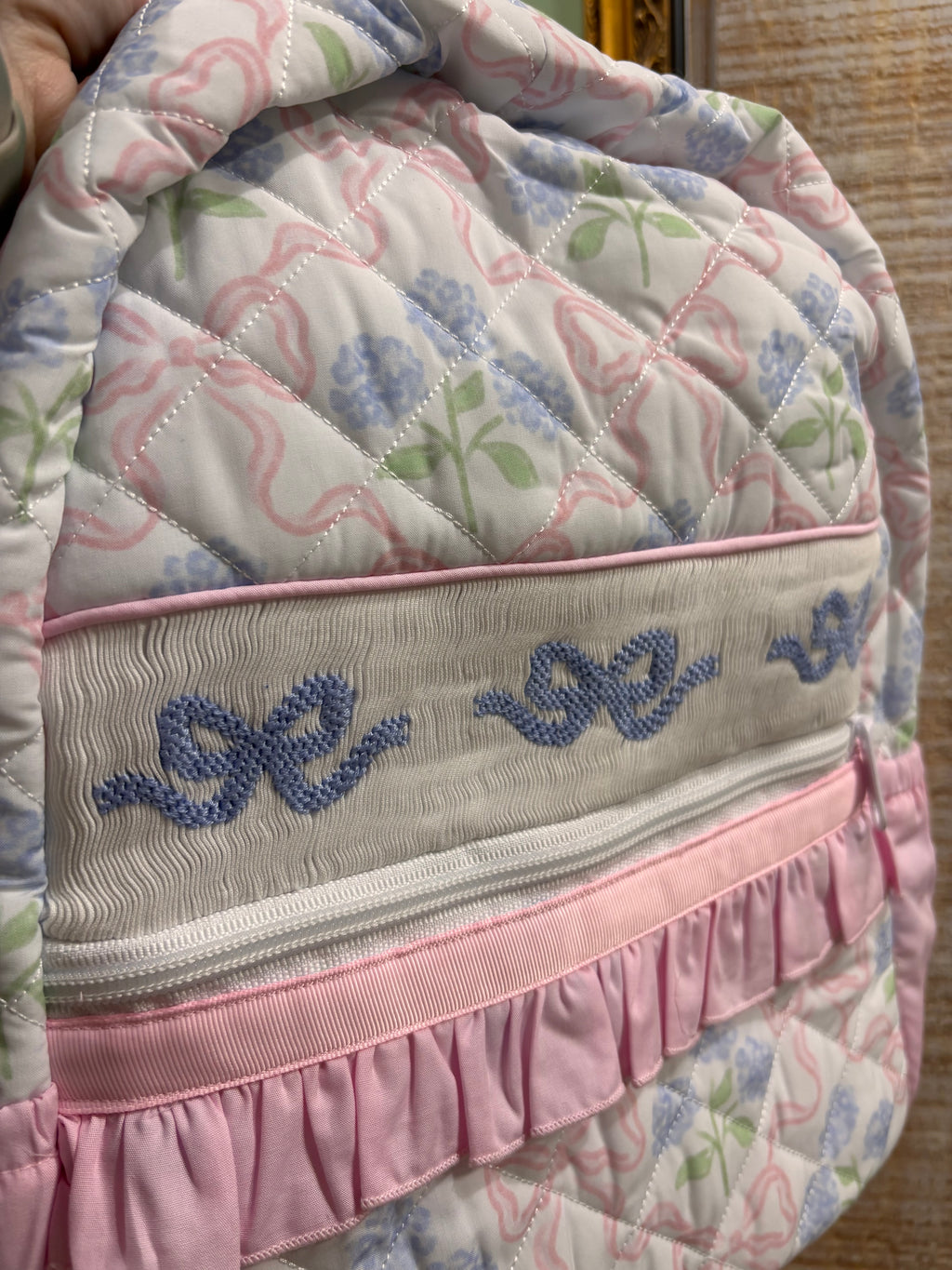 Hydrangea Bow Backpack