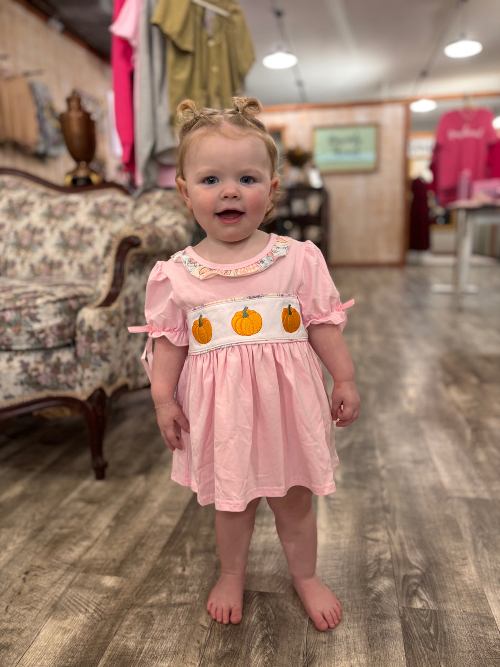 Pink Pumpkin Bloomer Set