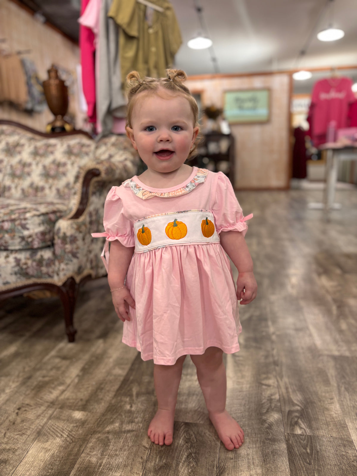 Pink Pumpkin Bloomer Set