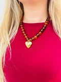 Tortoise Gold Heart Necklace