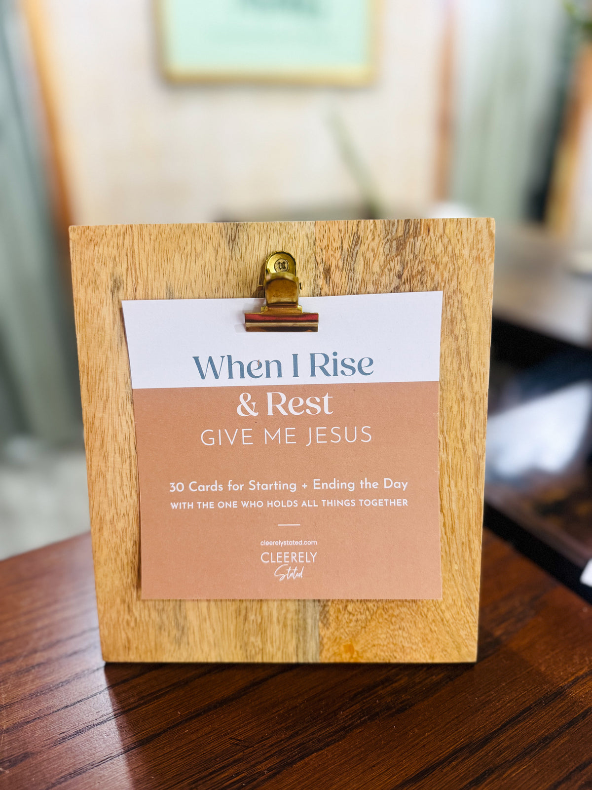 Wooden Clipboard with Scripture