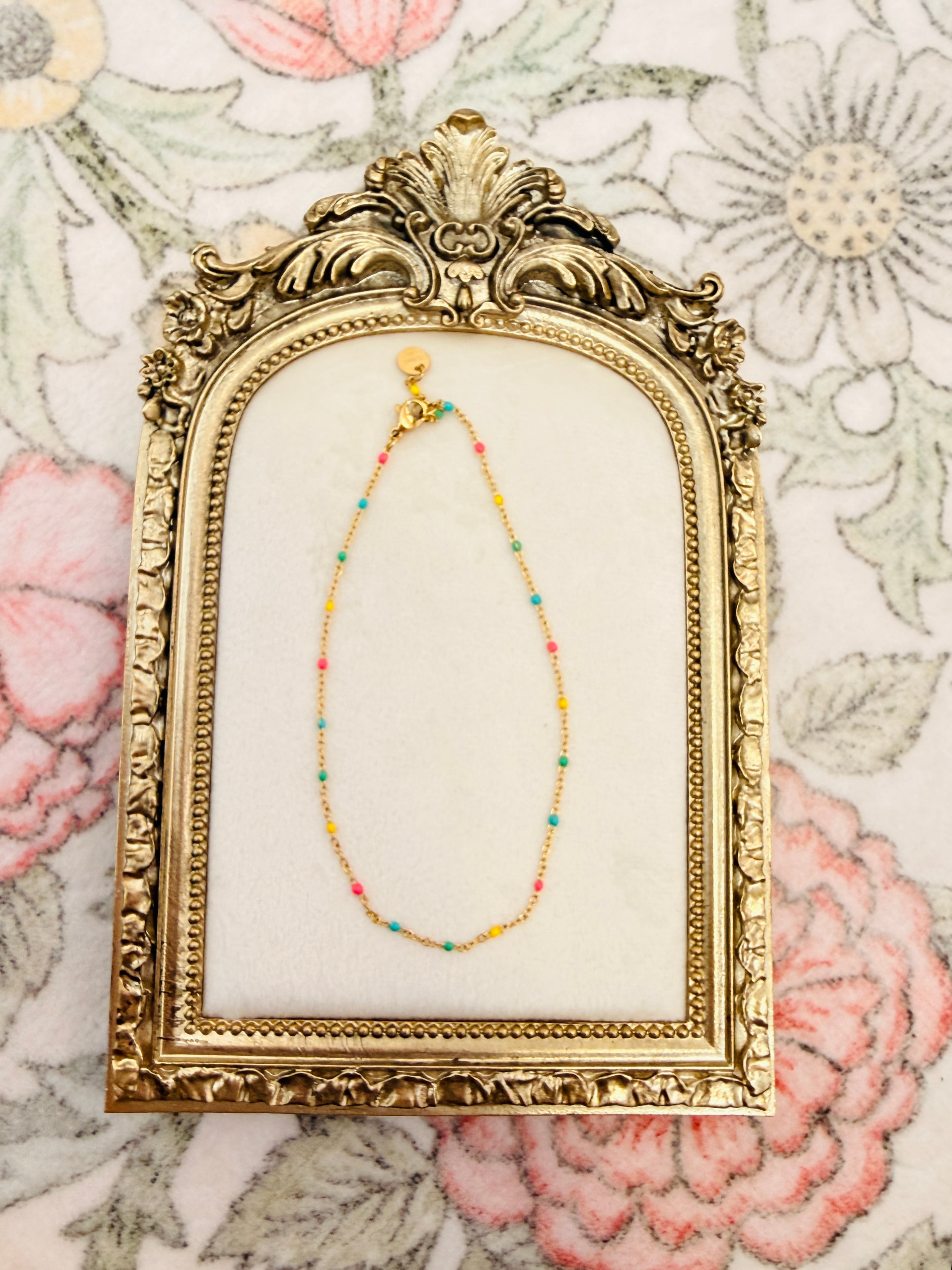 Colorful Gold Anklet