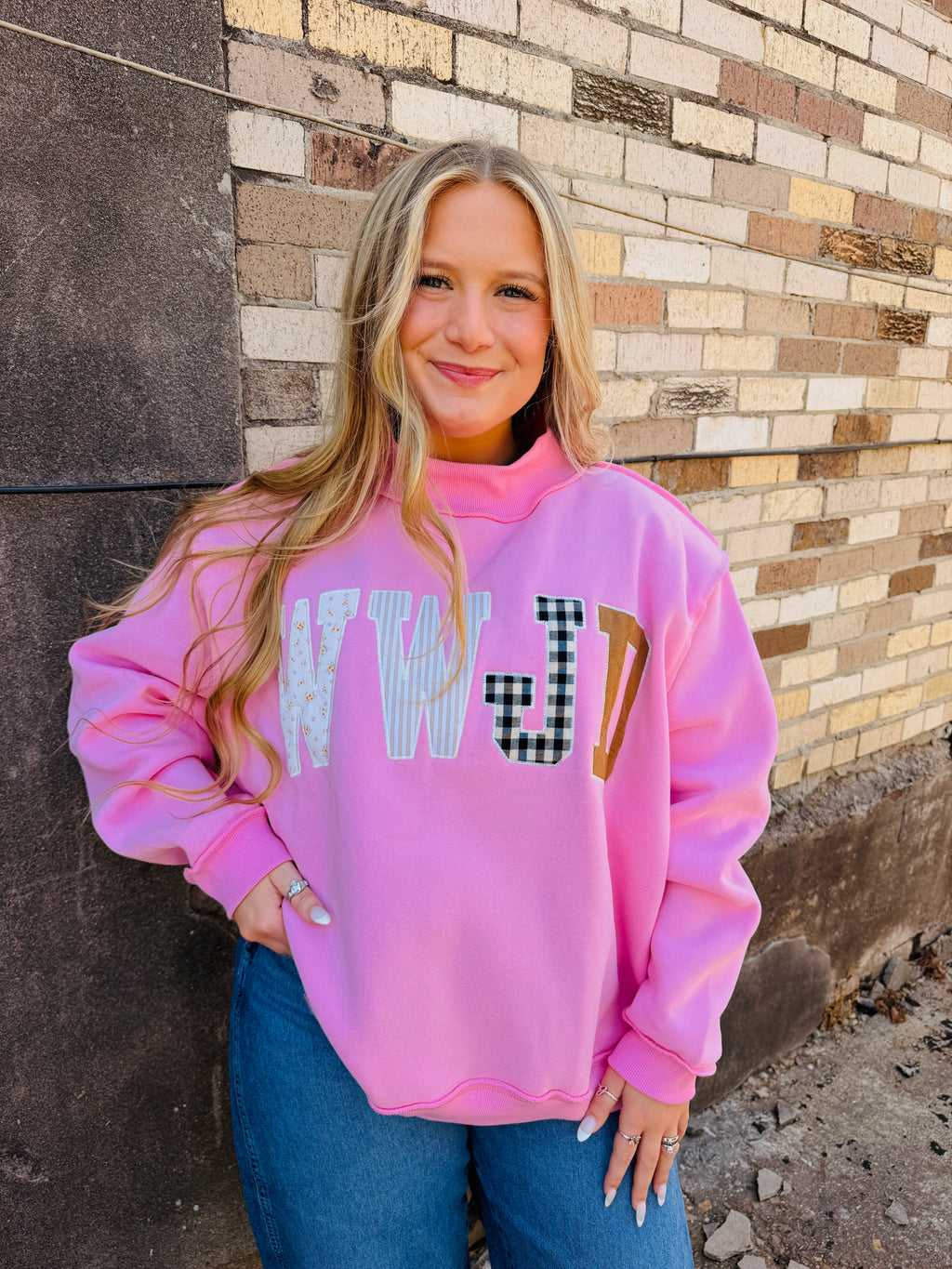 WWJD mockneck