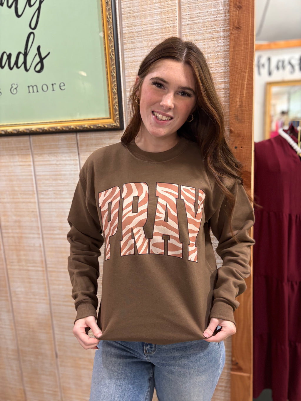 Zebra Pray Sweatshirt