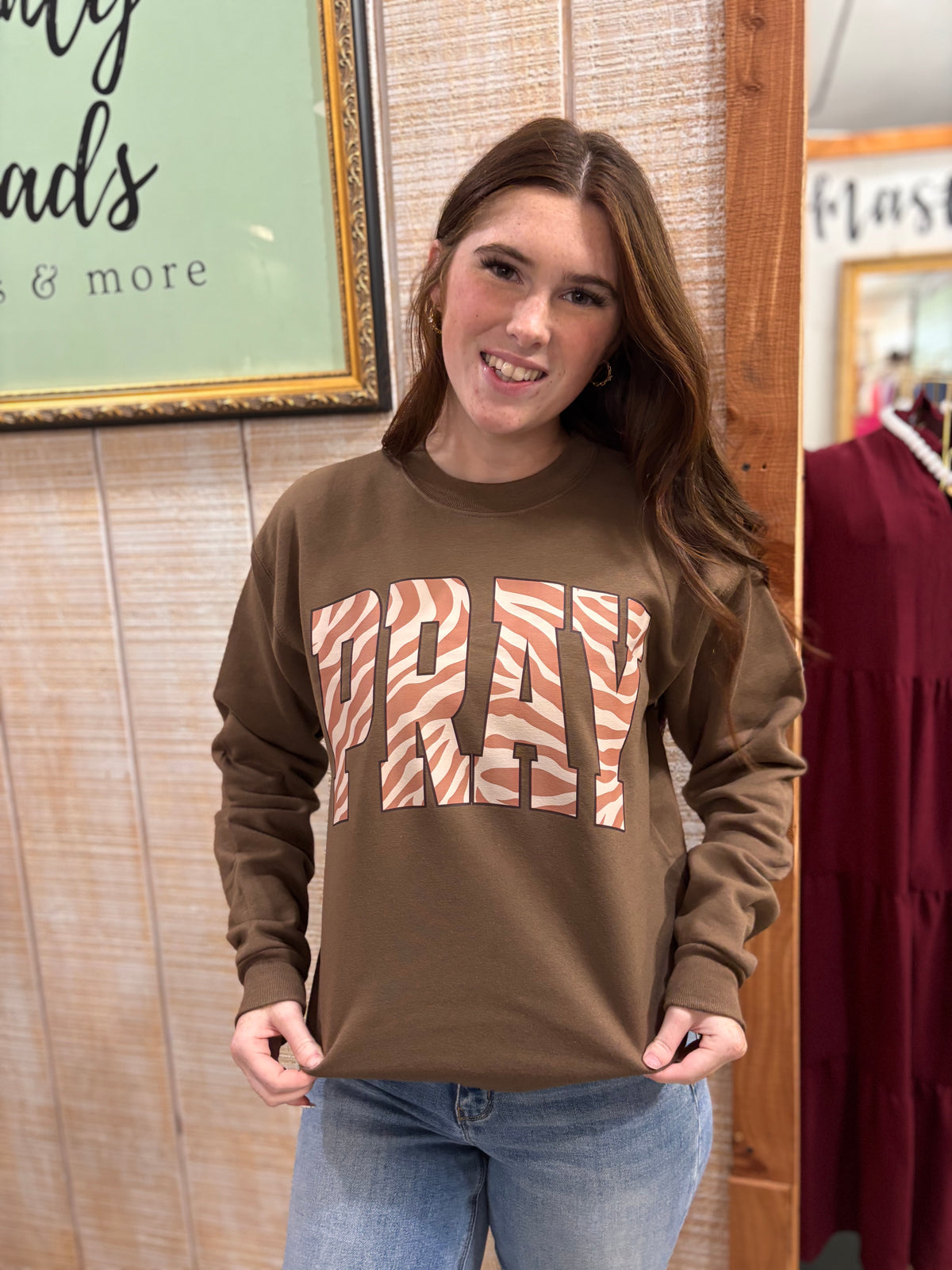 Zebra Pray Sweatshirt
