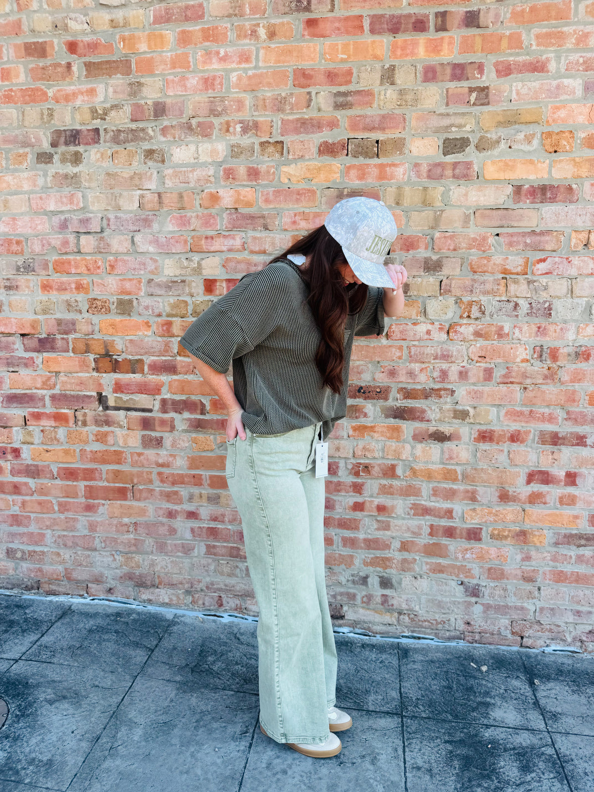 Olive Washed Jeans