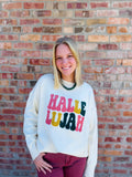 Hallelujah Embroidered Knit Sweater