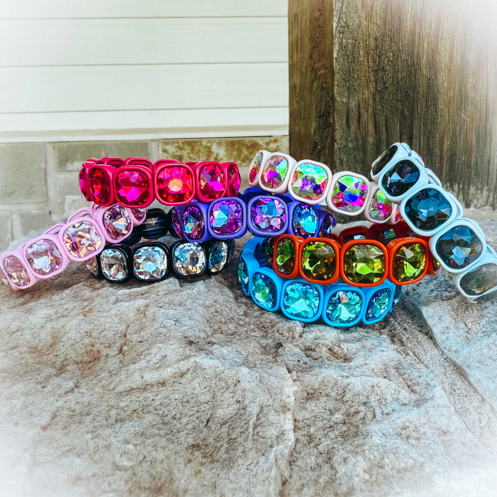 Gem stretch bracelets