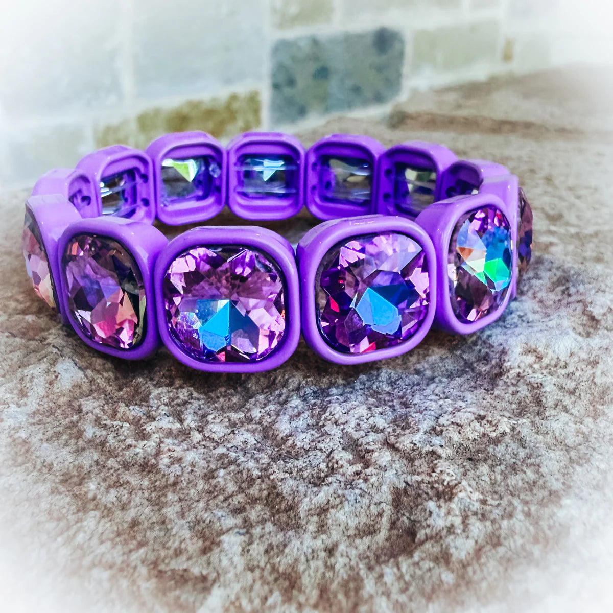 Gem stretch bracelets