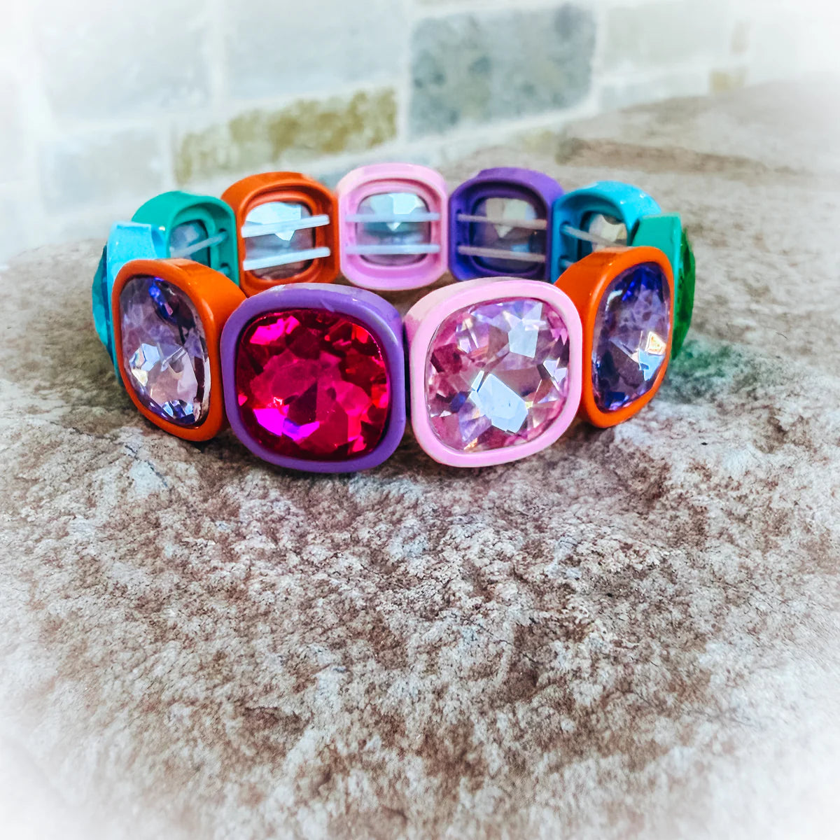 Gem stretch bracelets