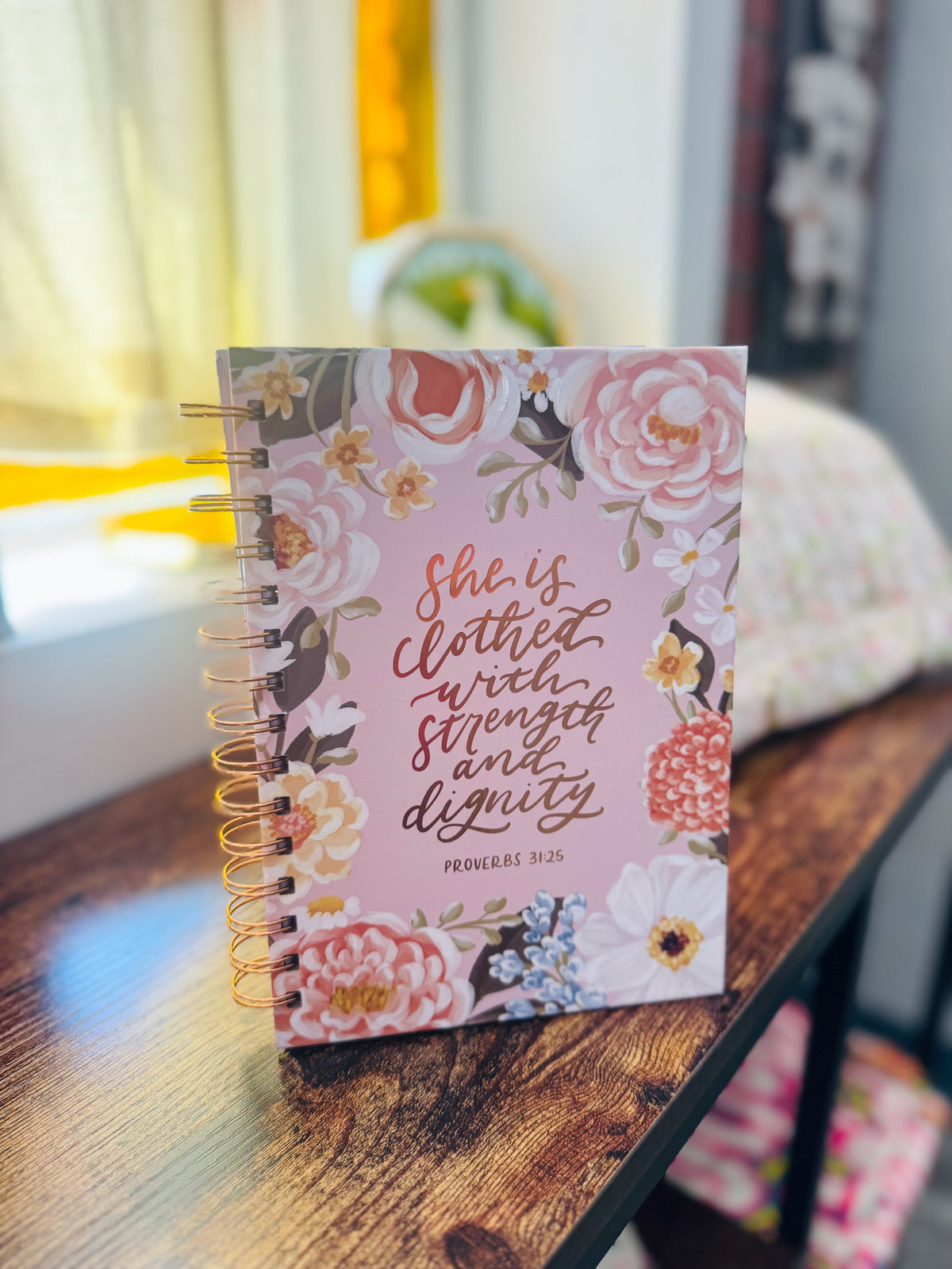 Pink Floral Strength & Dignity Journal