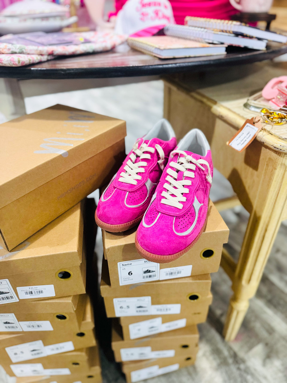 Hot Pink Sneakers