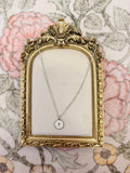Silver Cross Paperclip Toggle Necklace