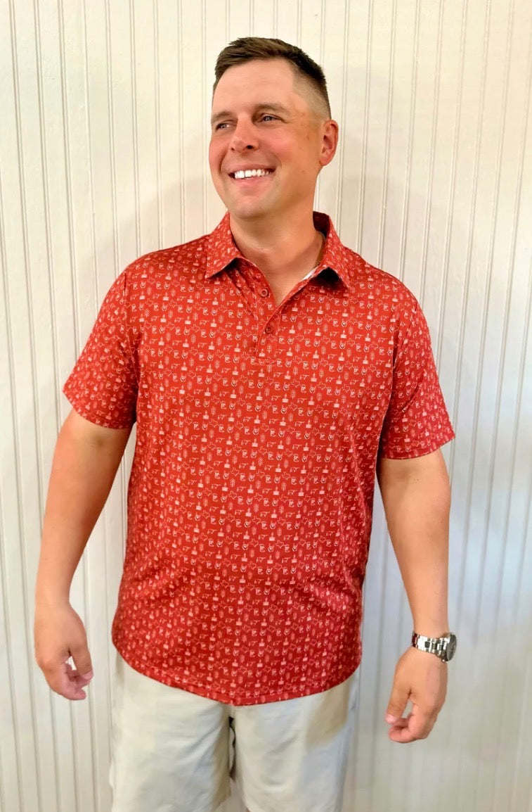 Hook Em Men's Polo