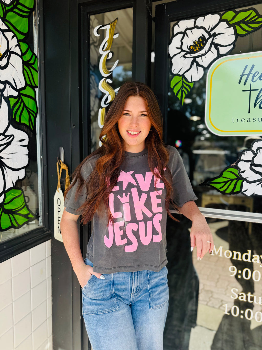 Love Like Jesus Crop Tee
