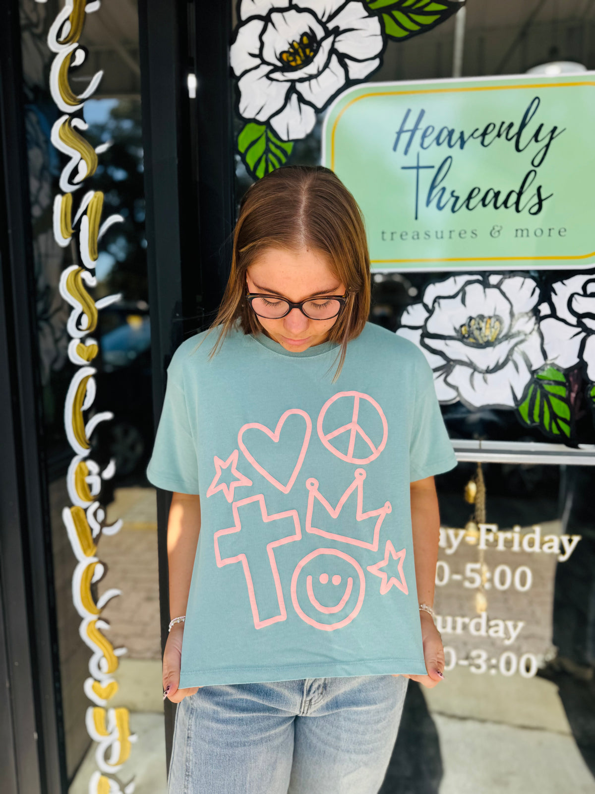 Faith Icons Crop Tee
