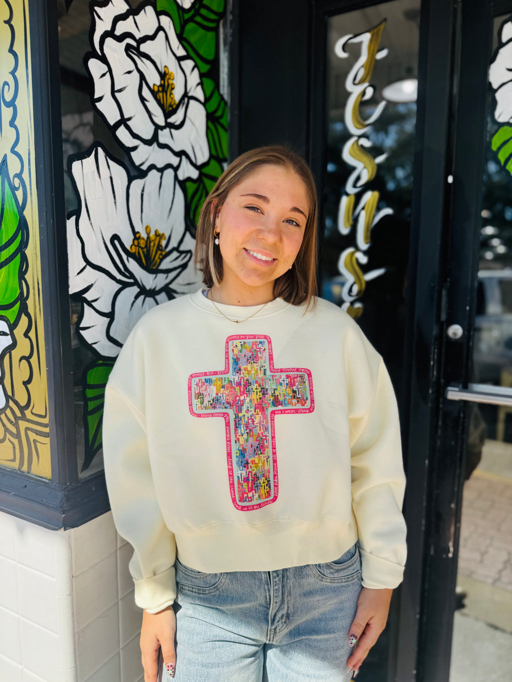 Cross Crop Sweatshirt