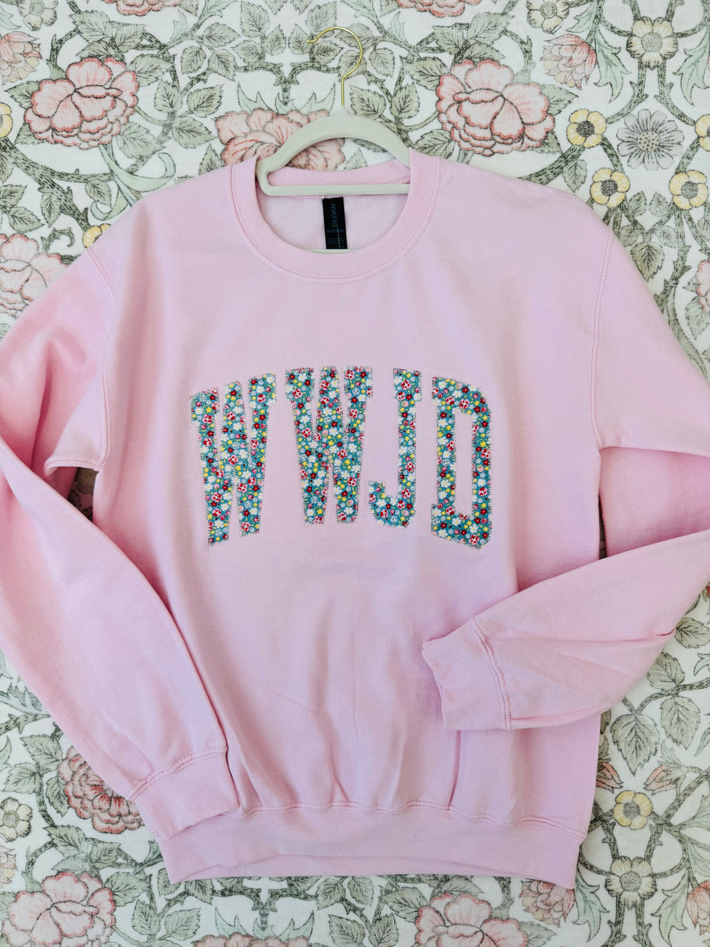 Patchwork WWJD Sweatshirt
