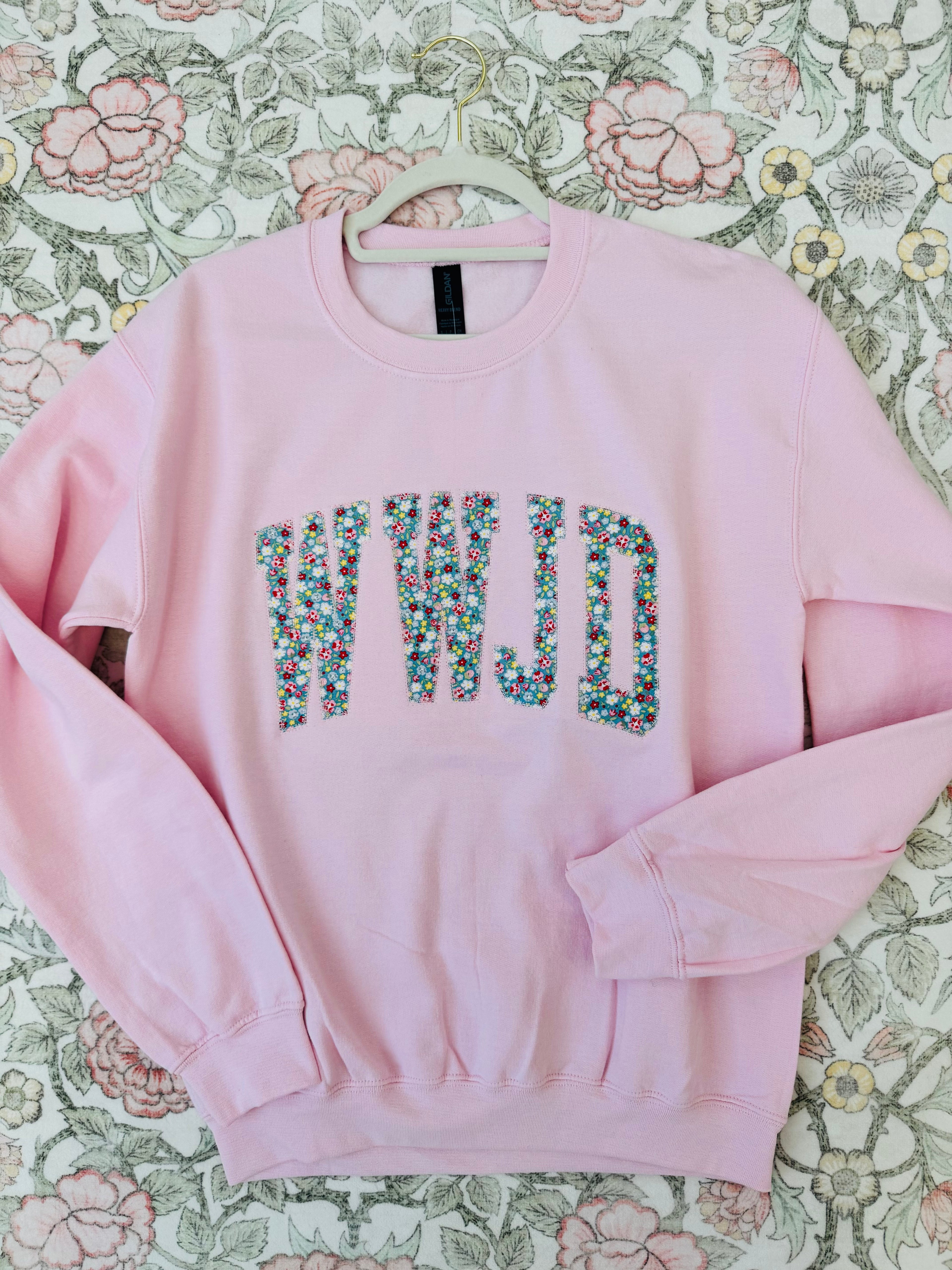 Patchwork WWJD Sweatshirt