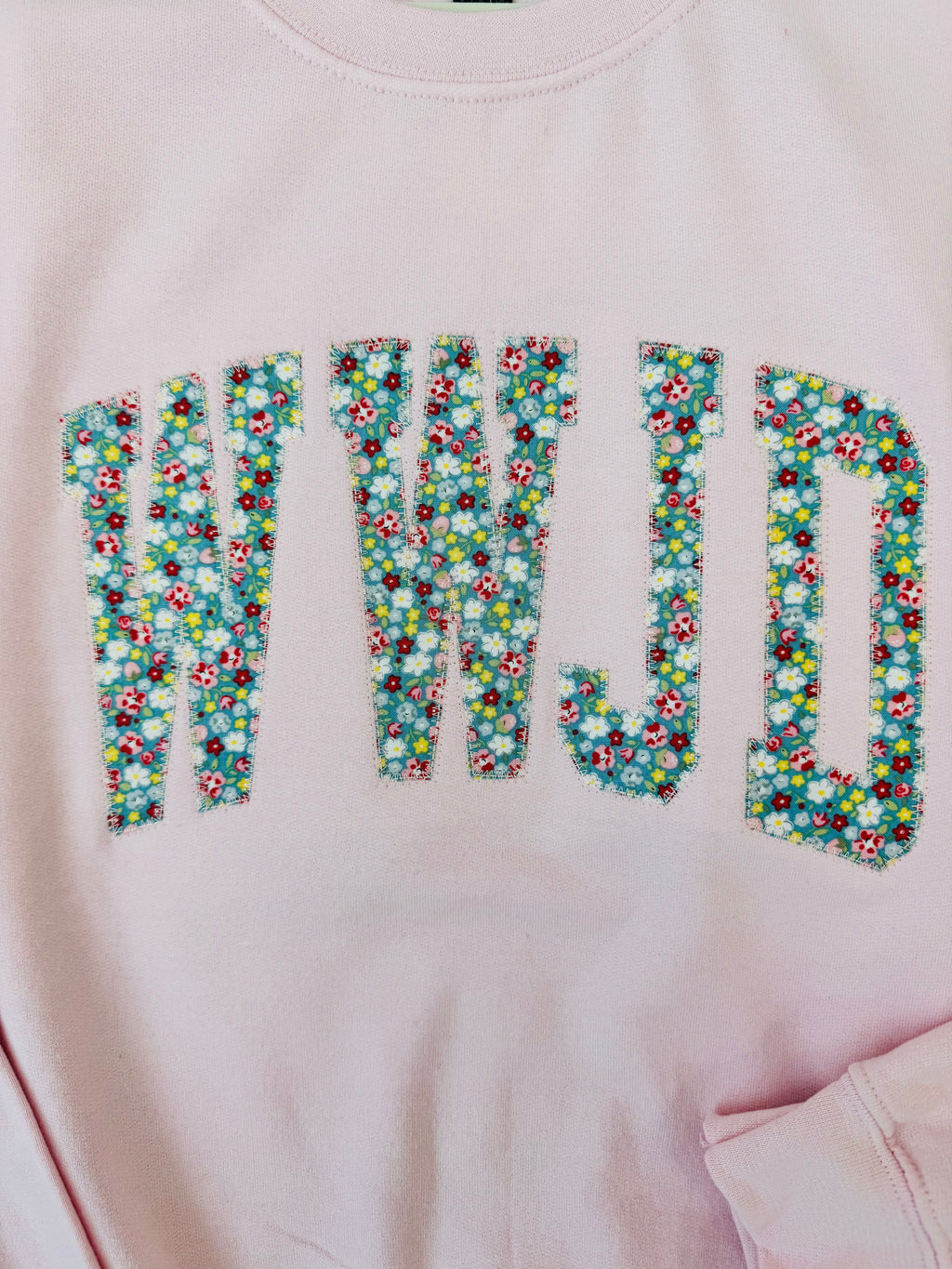 Patchwork WWJD Sweatshirt