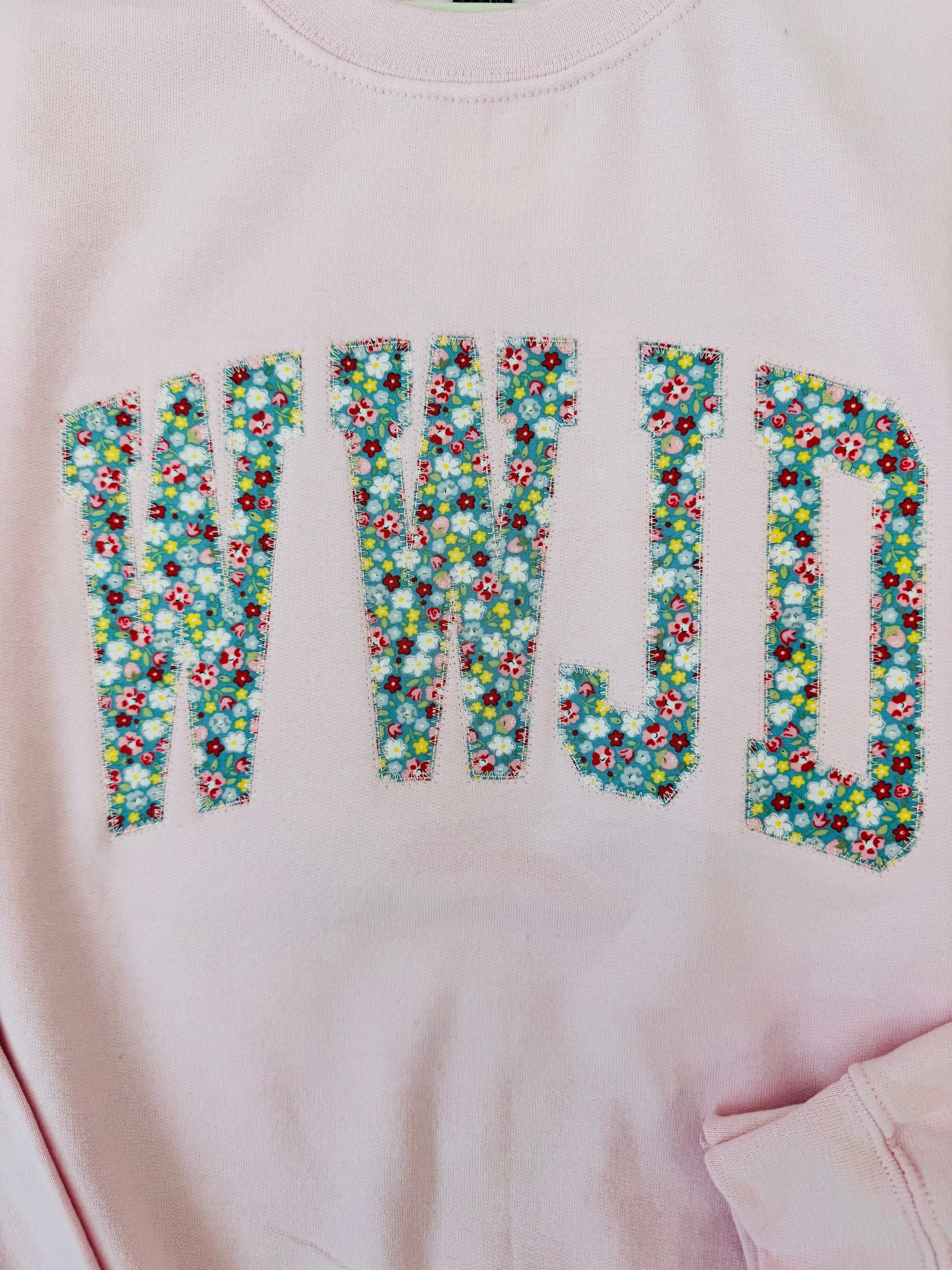 Patchwork WWJD Sweatshirt