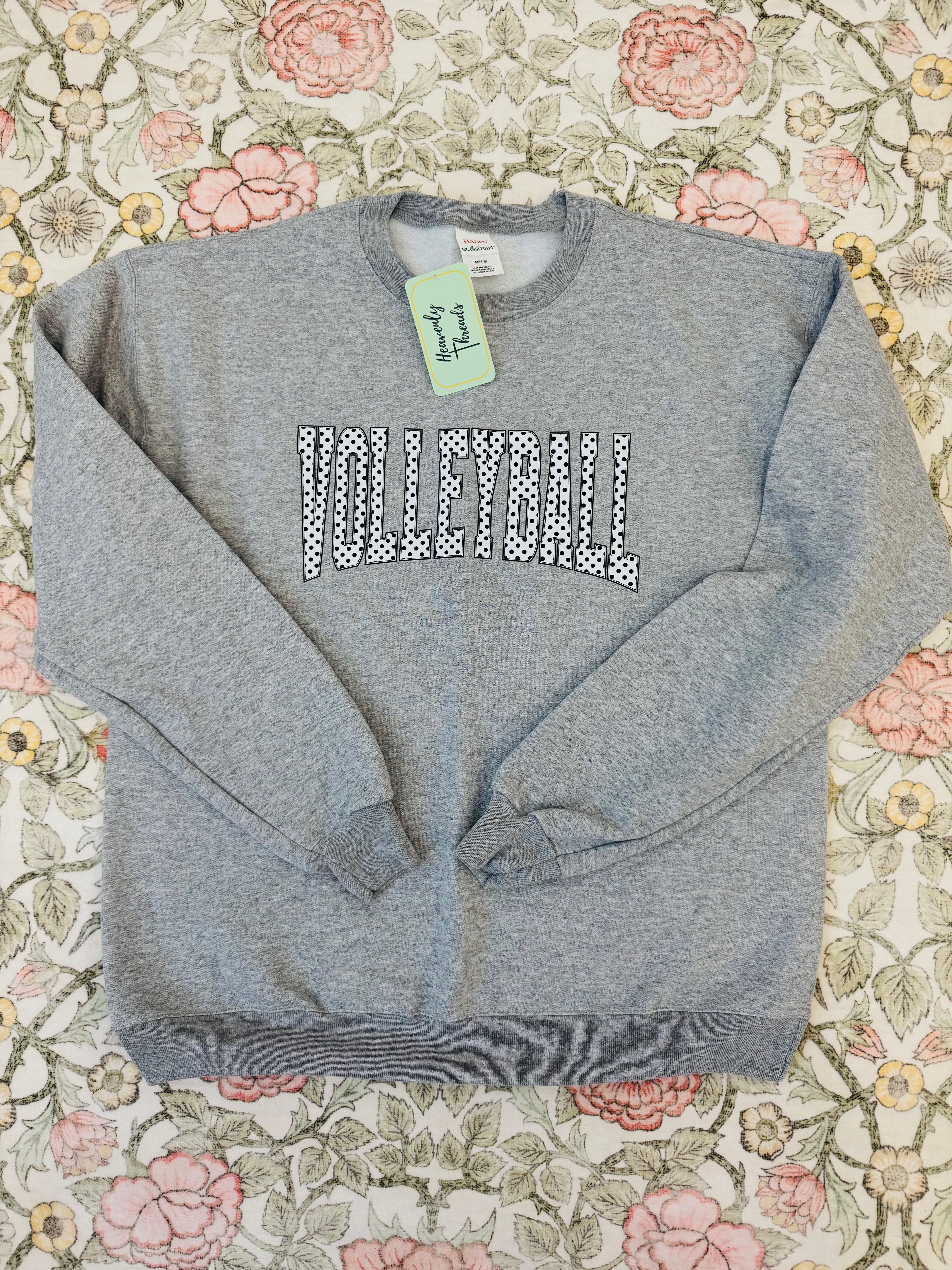 Polka Dot Volleyball Sweatshirt