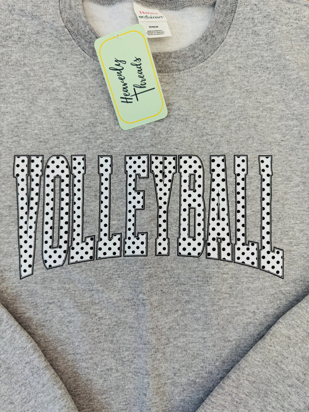 Polka Dot Volleyball Sweatshirt