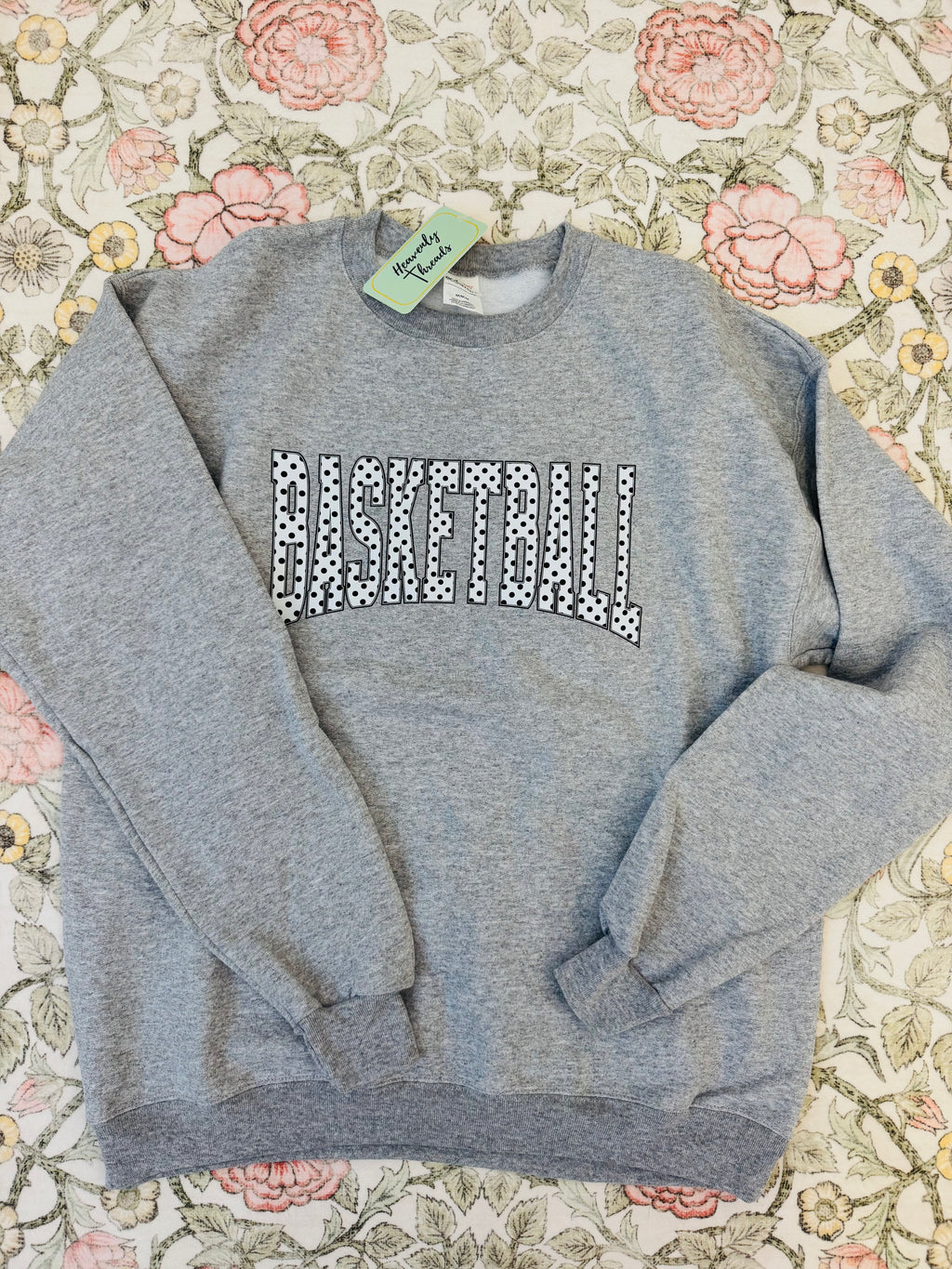 Polka Dot Basketball Sweatshirt