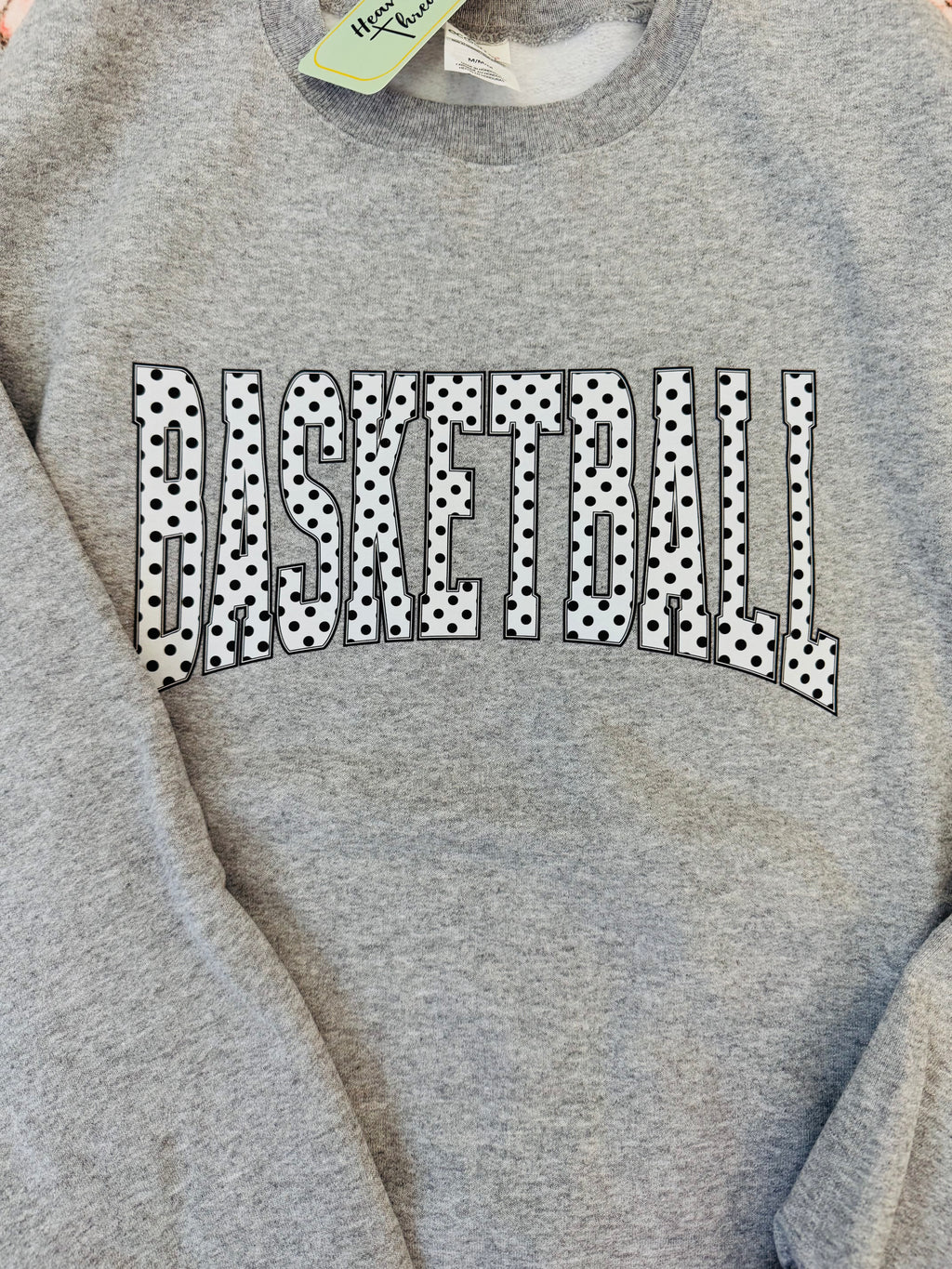 Polka Dot Basketball Sweatshirt