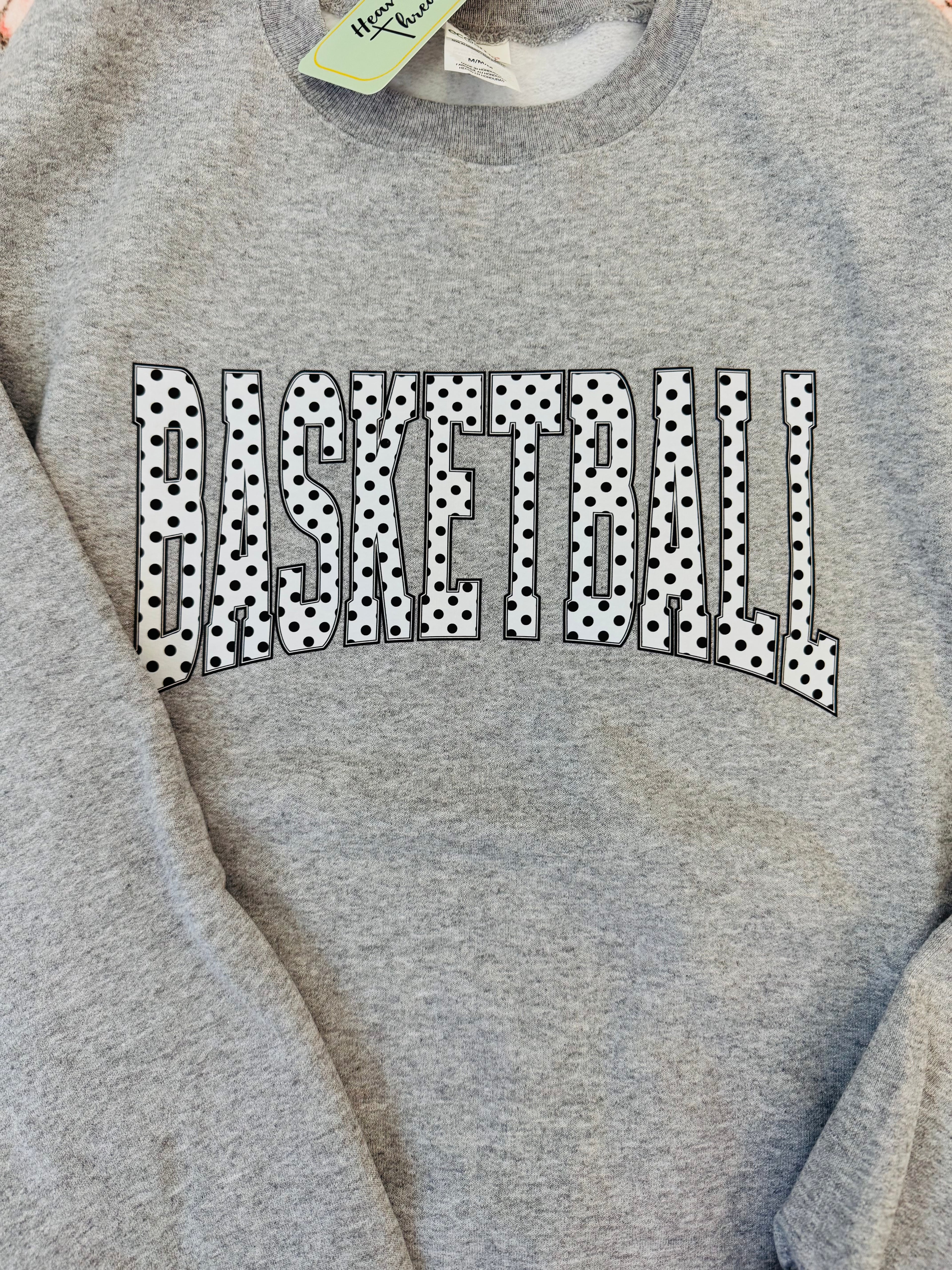 Polka Dot Basketball Sweatshirt